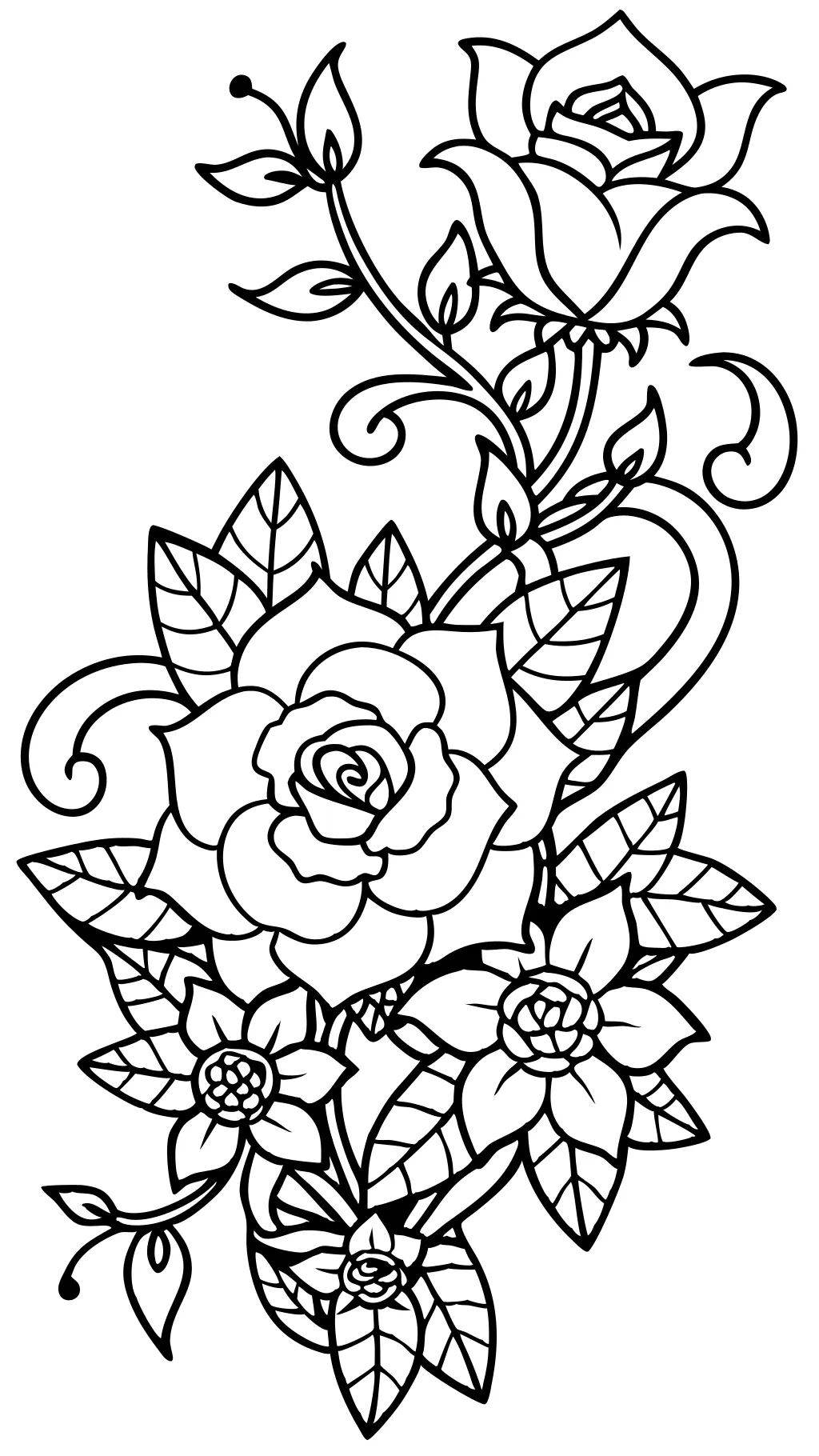 coloriage floral